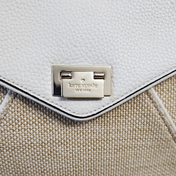 Kate Spade Laurel Wesley Place Leather and Tweed Satchel - Picture 6 of 15